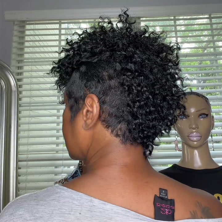 AILUXY Topper Capillaire Boucles Courtes à Clips, Volume Instantané