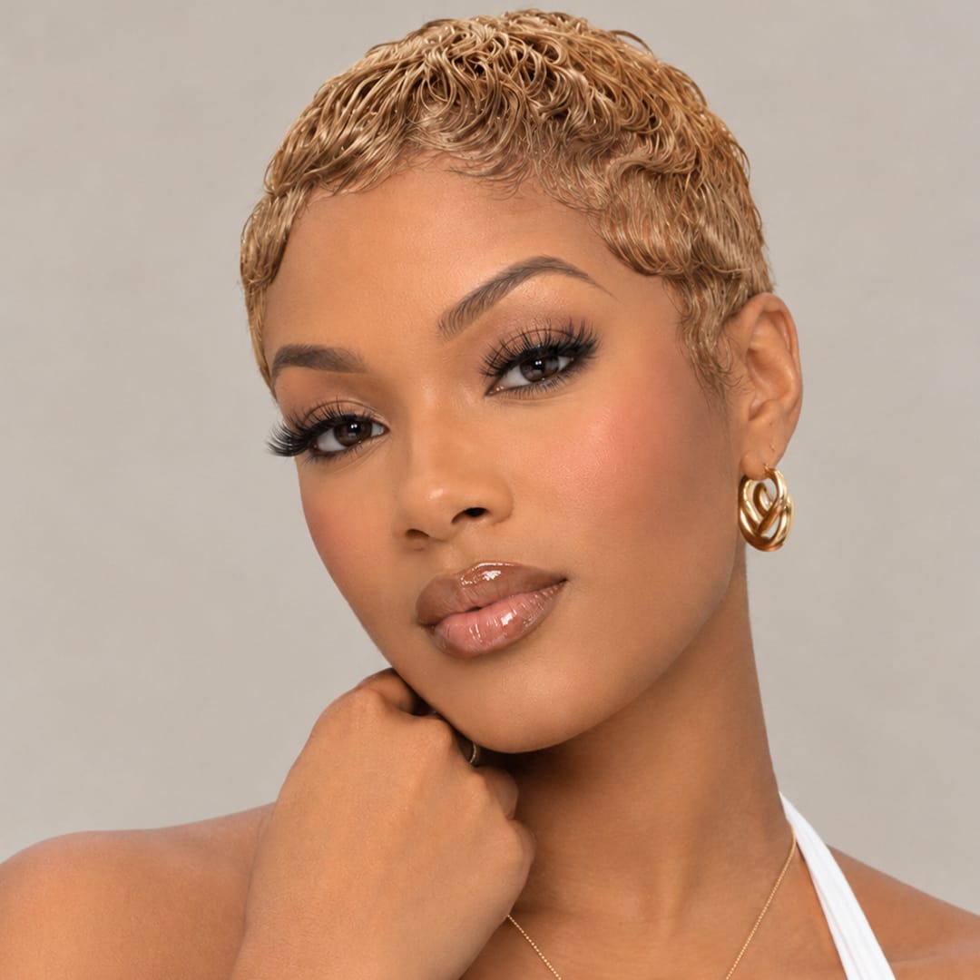 AILUXY Perruque Nouveauté ! perruque courte perruque pixie 100% cheveux humains