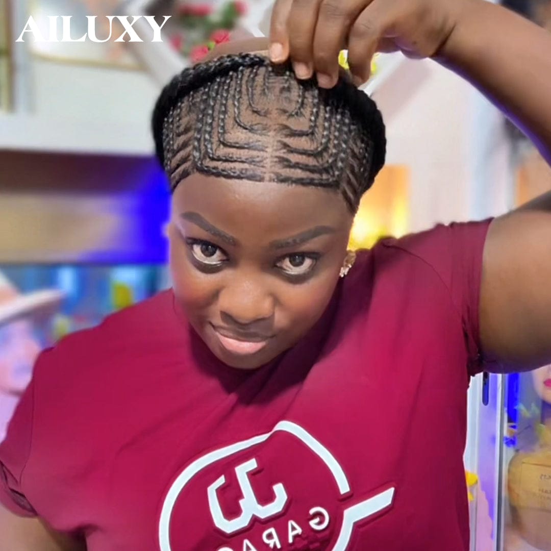 AILUXY 13x4 Lace Frontal | Noir Naturel, 100% Cheveux Humains, Identique à la photo