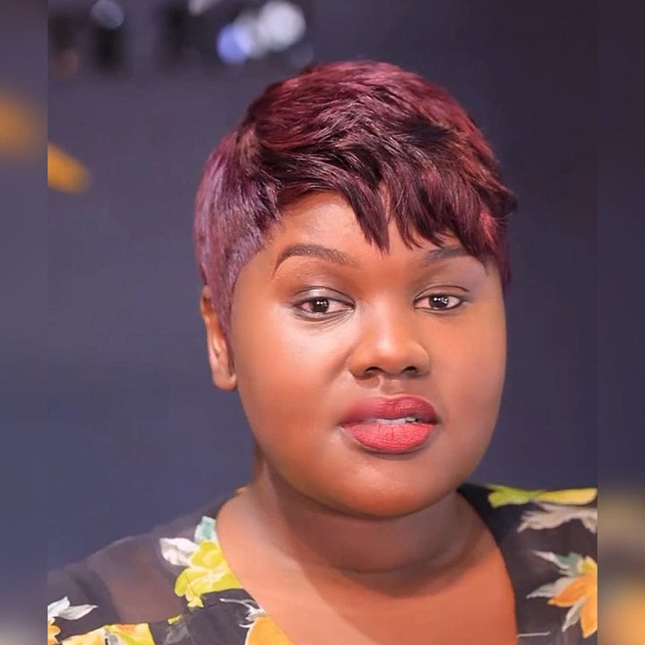 AILUXY Perruque Afro Queen Pixie Style Naturel et Puissant 100% identique à la vidéo