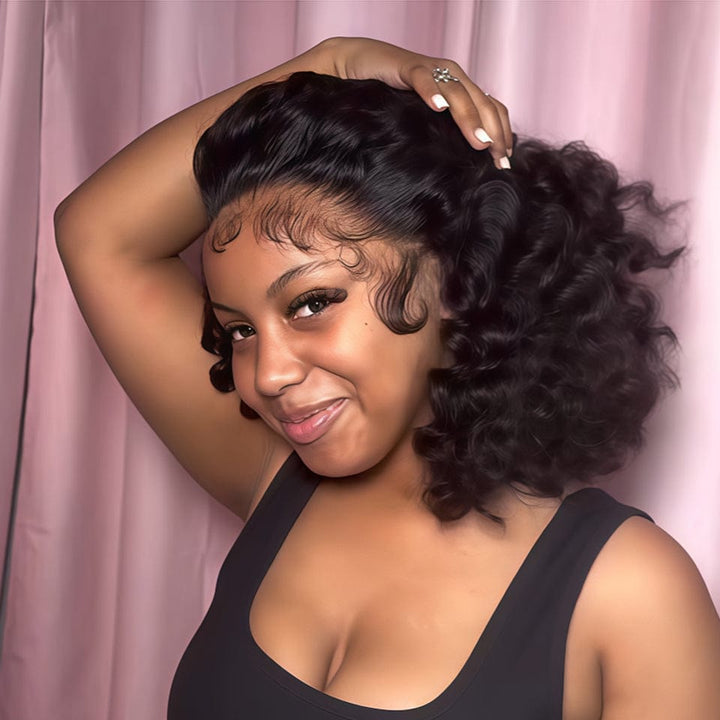 AILUXY 13x4 Lace Frontal Perruque Afro Kinky Curly Texture Naturelle Sublime