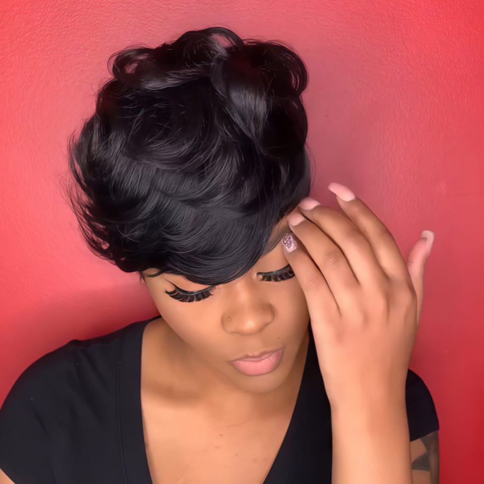 AILUXY Lace closure Perruque Identique à l'image 4.0 Style afro chic Légère comme une plume