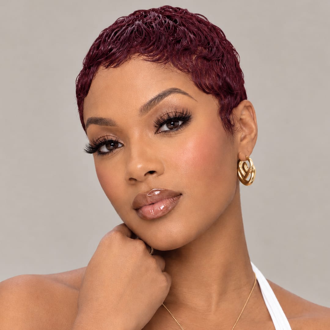AILUXY Perruque Nouveauté ! perruque courte perruque pixie 100% cheveux humains