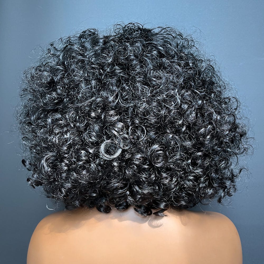 AILUXY  13x4 Lace Closure Perruque Bob Perruque Natural Wave Noir 100% Cheveux Humains