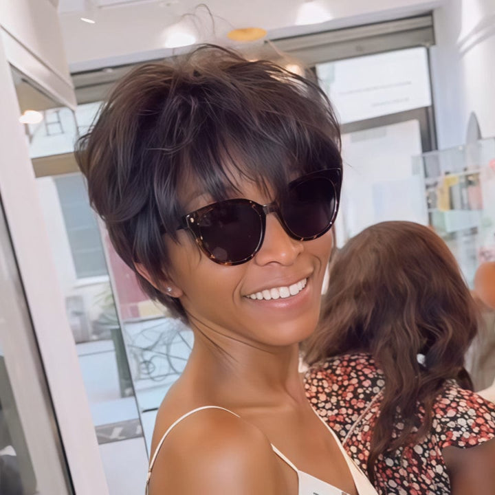 AILUXY Perruque FULL lace BOB Perruques Pratique et Stylée pour Tous les Jours