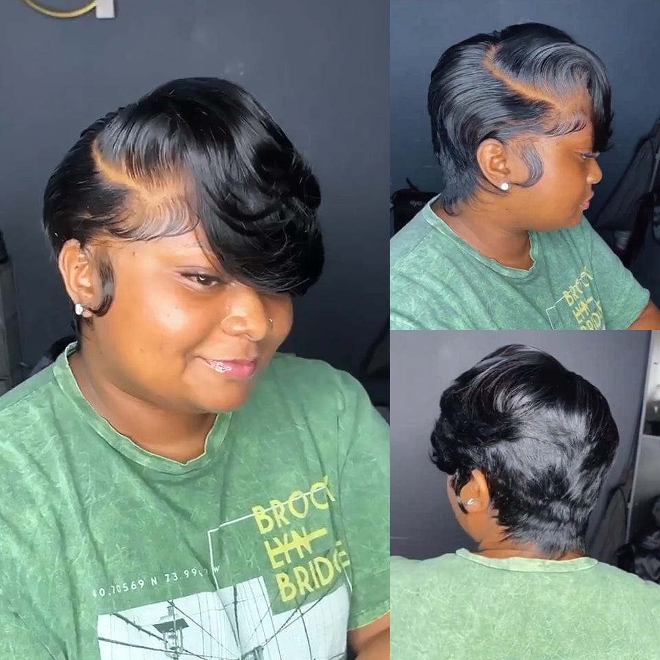 AILUXY Lace closure Perruque Identique à l'image 4.0 Style afro chic