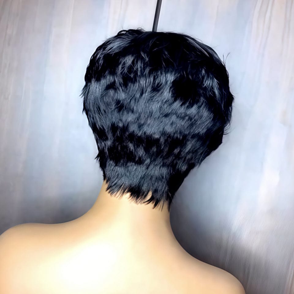 AILUXY Perruque Courte et Frisée Type 'Natural Hair' Texture Parfaite