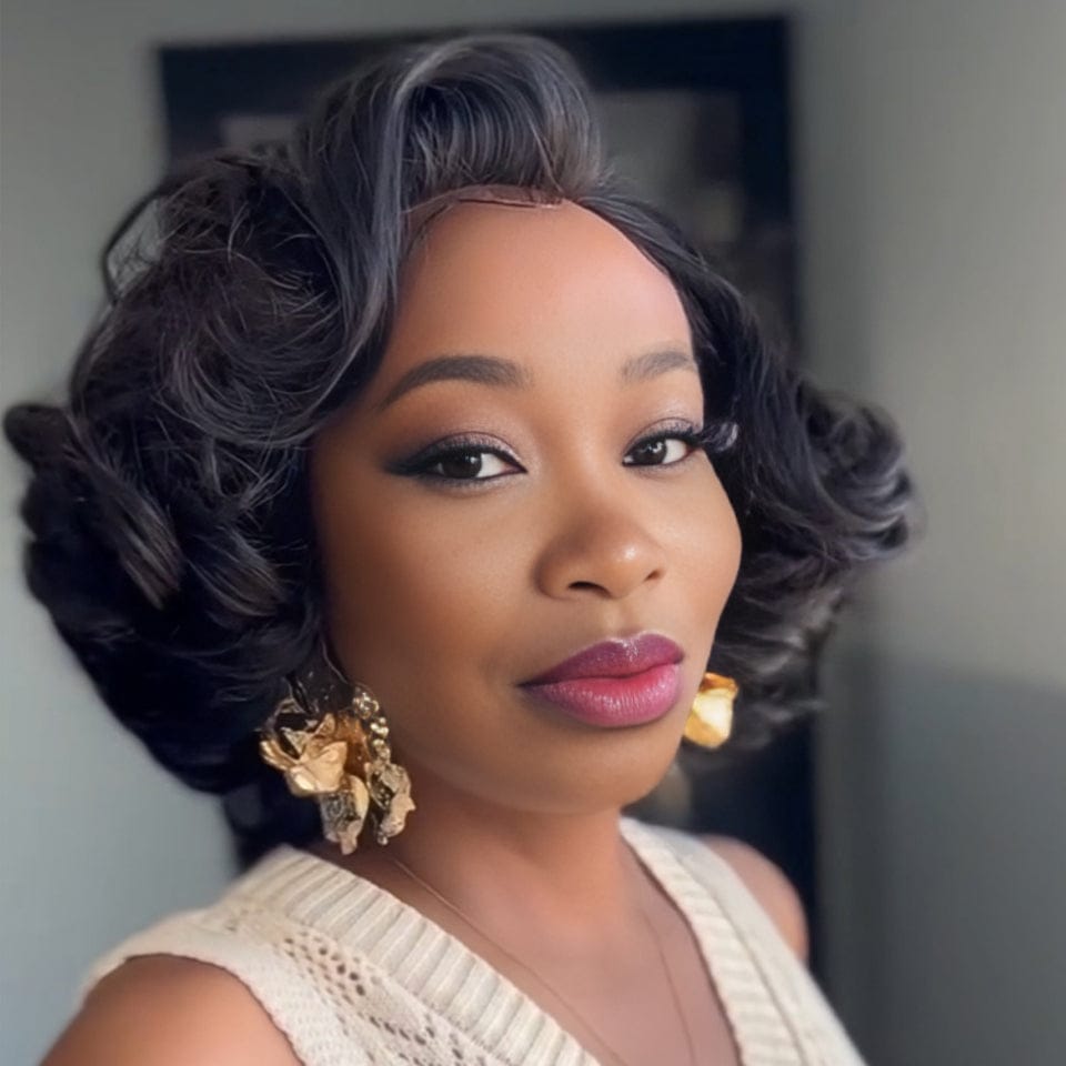 AILUXY Wave Perruque PROMO FLASH Perruque personnalisée sur mesure cheveux naturels