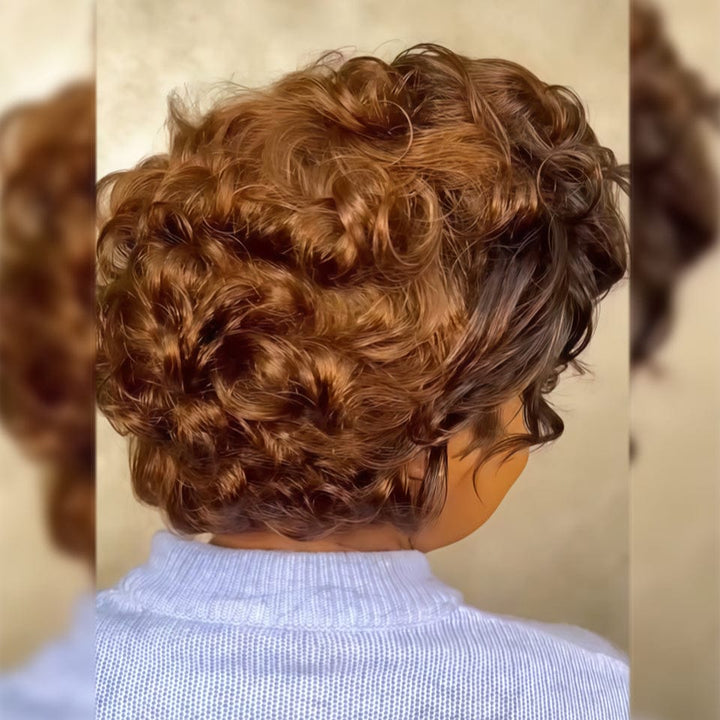 AILUXY Perruque Couleur à la mode apportez de la douceur à votre style Boucles romantiques