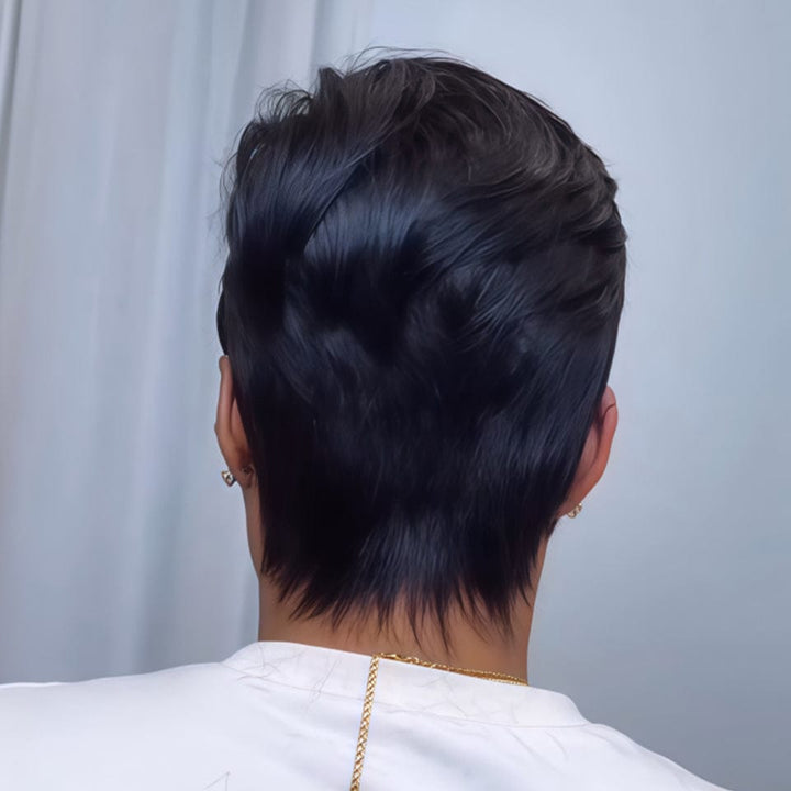 AILUXY Perruque coupe courte | Charme Naturel