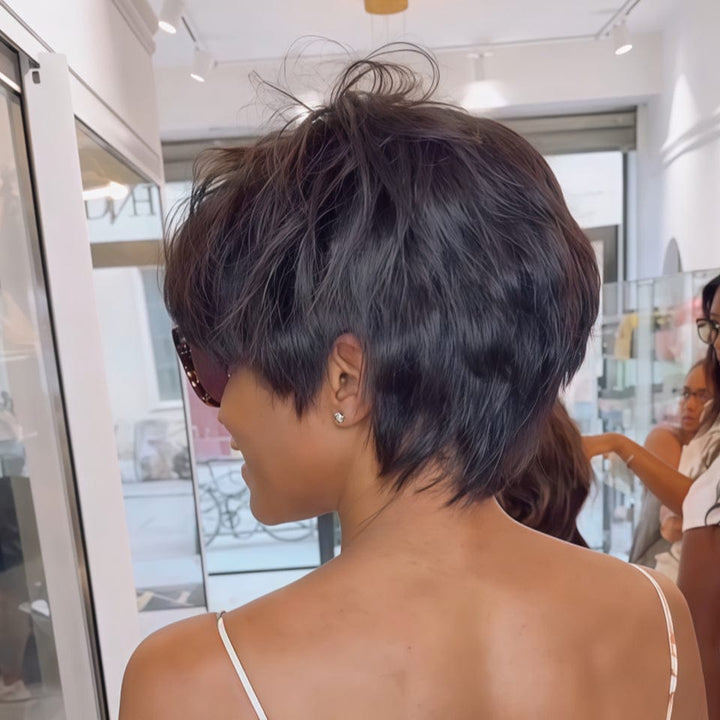 AILUXY Perruque FULL lace BOB Perruques Pratique et Stylée pour Tous les Jours