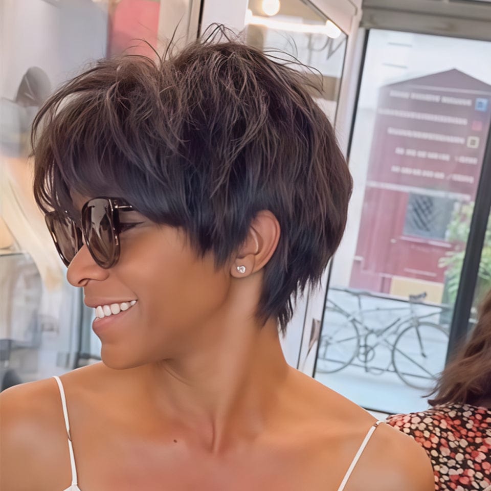 AILUXY Perruque FULL lace BOB Perruques Pratique et Stylée pour Tous les Jours