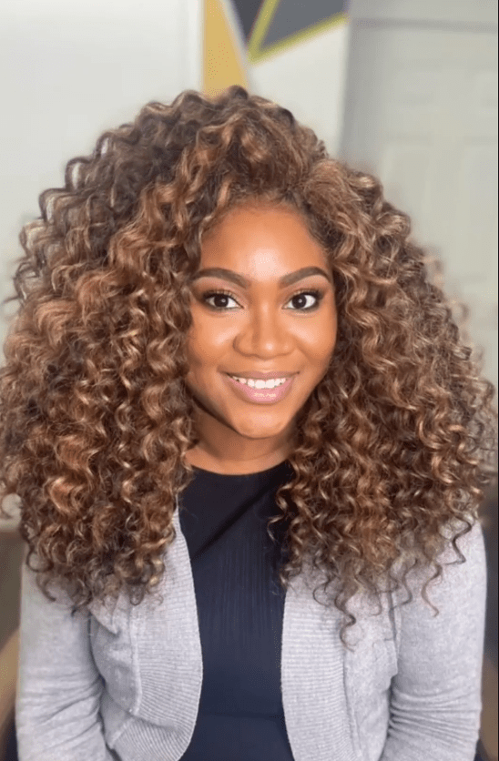 AILUXY 13x4 Lace Frontal Deep Wave Brun Balayage Miel Bob Perruque 100% Cheveux Humains
