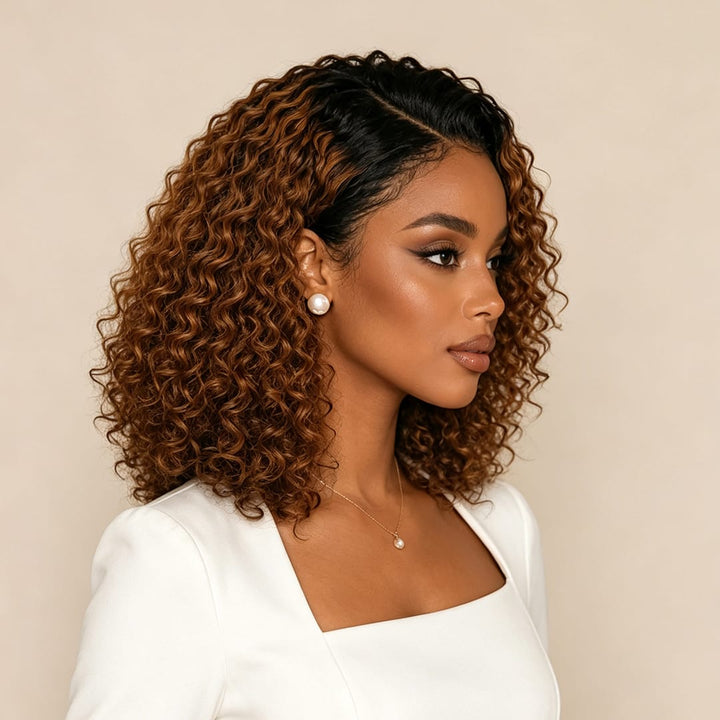 ailuxyhair-fr 12 AILUXY 13x4 Lace Closure Bouclée Courte Perruque 100% Cheveux Humains