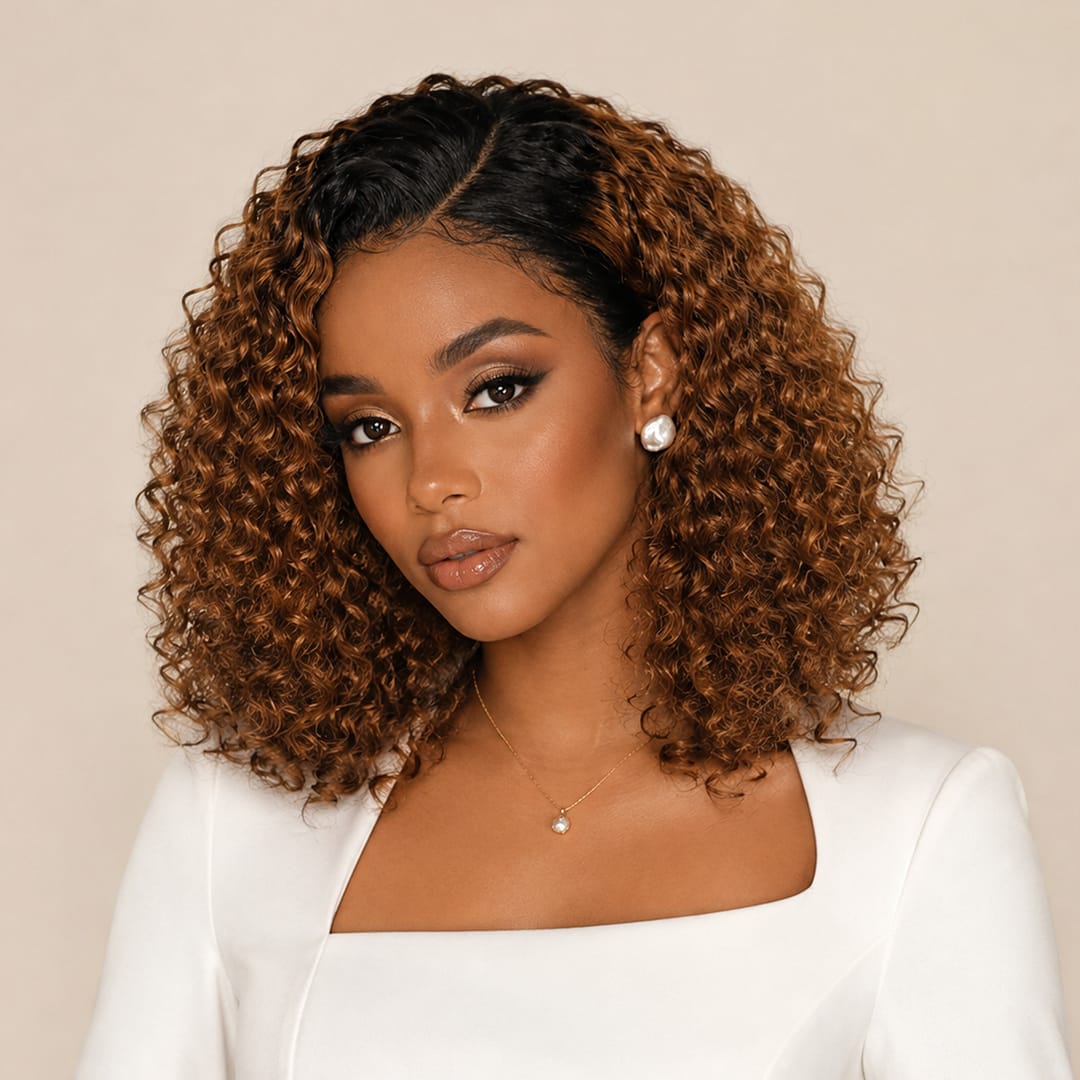 ailuxyhair-fr 12 AILUXY 13x4 Lace Closure Bouclée Courte Perruque 100% Cheveux Humains