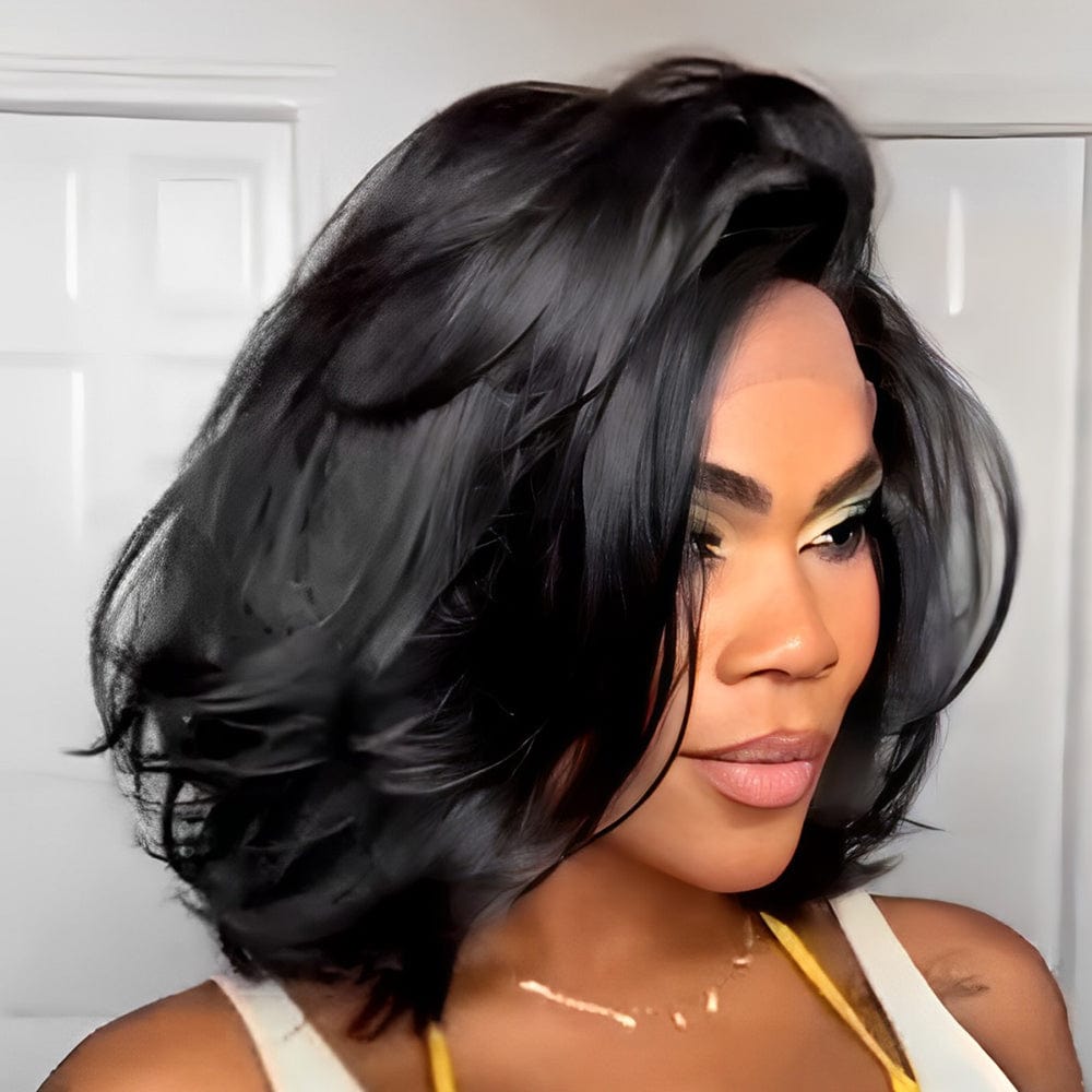 ailuxyhair-fr 12(en france) (En France )AILUXY Perruque en france 12pouces Taylor  Lisse 5x5 lace Perruque 100% Cheveux Humains