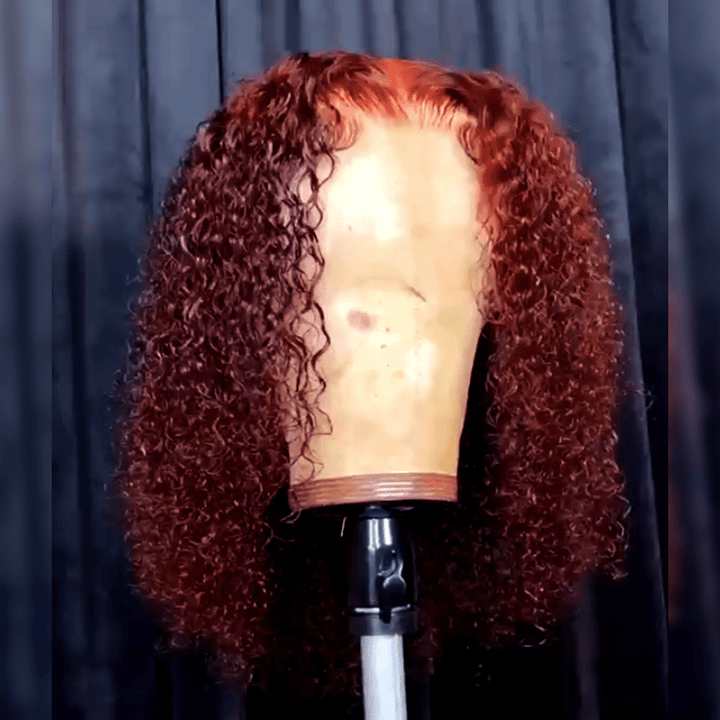 ailuxyhair-fr 14(200%Densité) AILUXY 13x4 Lace Frontal Rouge Cuivré Perruque 200% Densité