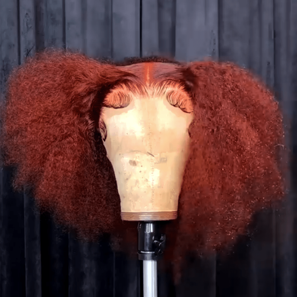 ailuxyhair-fr 14(200%Densité) AILUXY 13x4 Lace Frontal Rouge Cuivré Perruque 200% Densité