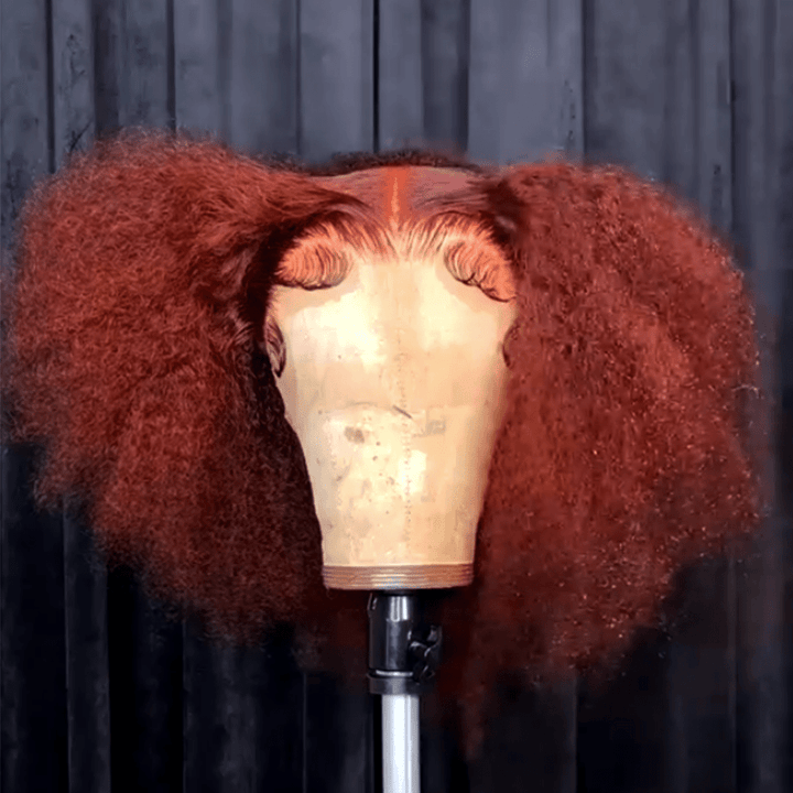 ailuxyhair-fr 14(200%Densité) AILUXY 13x4 Lace Frontal Rouge Cuivré Perruque 200% Densité