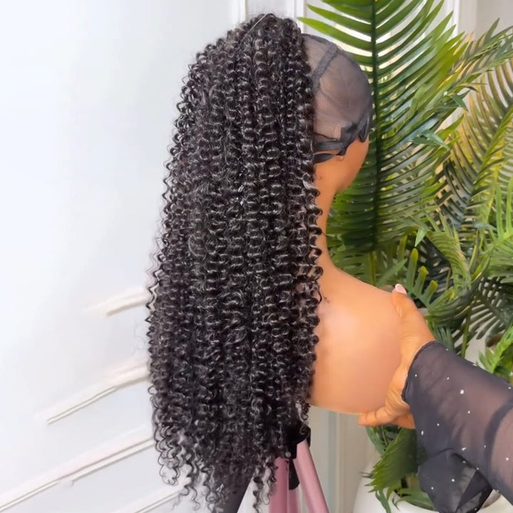 ailuxyhair-fr 16  pouces (environ) AILUXY Extension Queue De Cheval Afro Curly,Volume Généreux, Facile À Fixer, Aspect Naturel