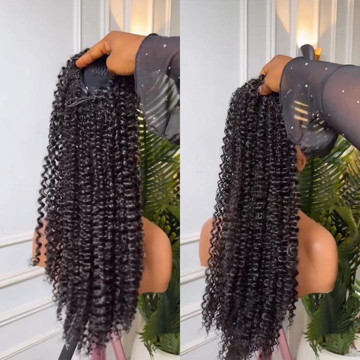 ailuxyhair-fr 16  pouces (environ) AILUXY Extension Queue De Cheval Afro Curly,Volume Généreux, Facile À Fixer, Aspect Naturel