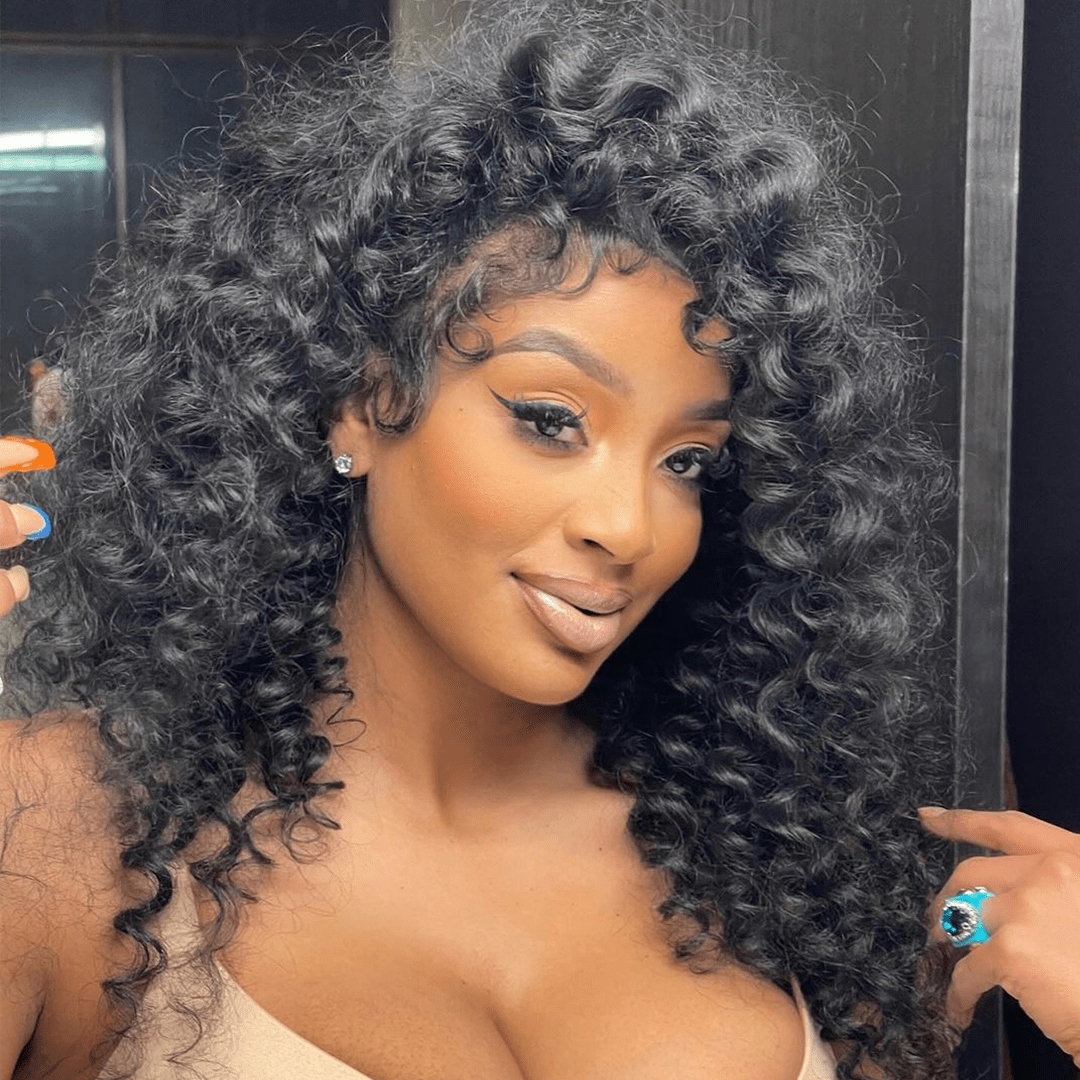 ailuxyhair-fr 20 La mode AILUXY 13x4 Lace Frontal Perruque Rose Wavy Courte Bob Perruque 200% Densité