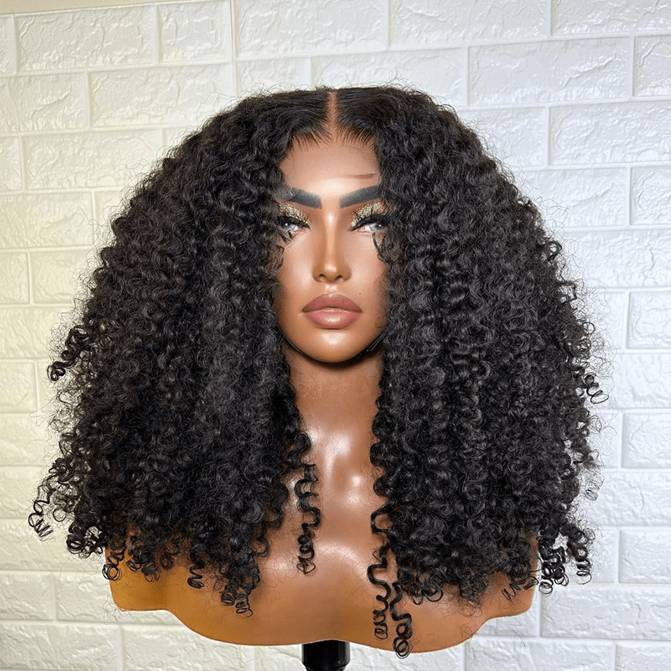 ailuxyhair-fr 22 AILUXYhair 4x4 Lace Frontal Bouclée Perruque  200% densité Vrais Cheveux Humains