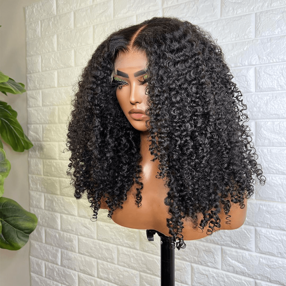 ailuxyhair-fr 22 AILUXYhair 4x4 Lace Frontal Bouclée Perruque  200% densité Vrais Cheveux Humains