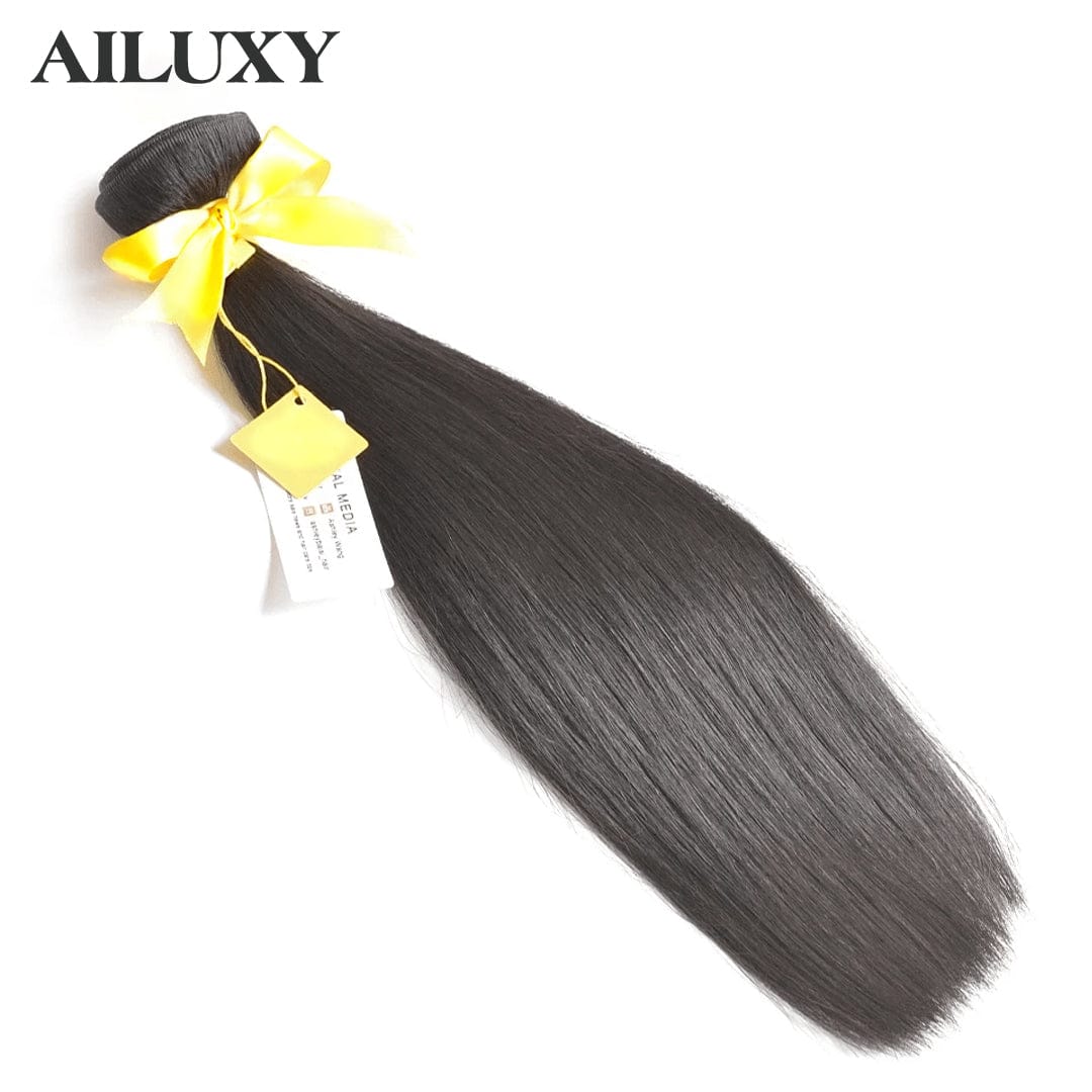 ailuxyhair-fr 36 34 32 30 AILUXY Tissage Lisse Noir 4 Paquets 100% Cheveux Humains