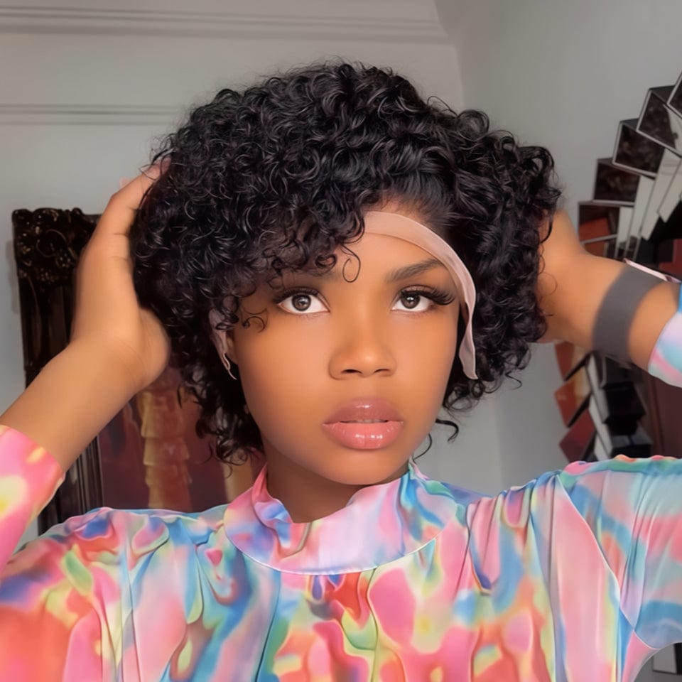 ailuxyhair-fr AILUXY 001 AILUXY Perruque Courte Pixie Ultra Naturelle Style Moderne Effronté