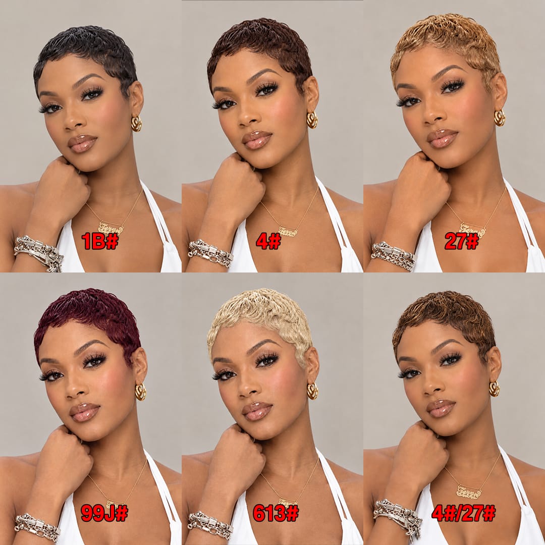 ailuxyhair-fr AILUXY 001 AILUXY Perruque Nouveauté ! perruque courte perruque pixie 100% cheveux humains