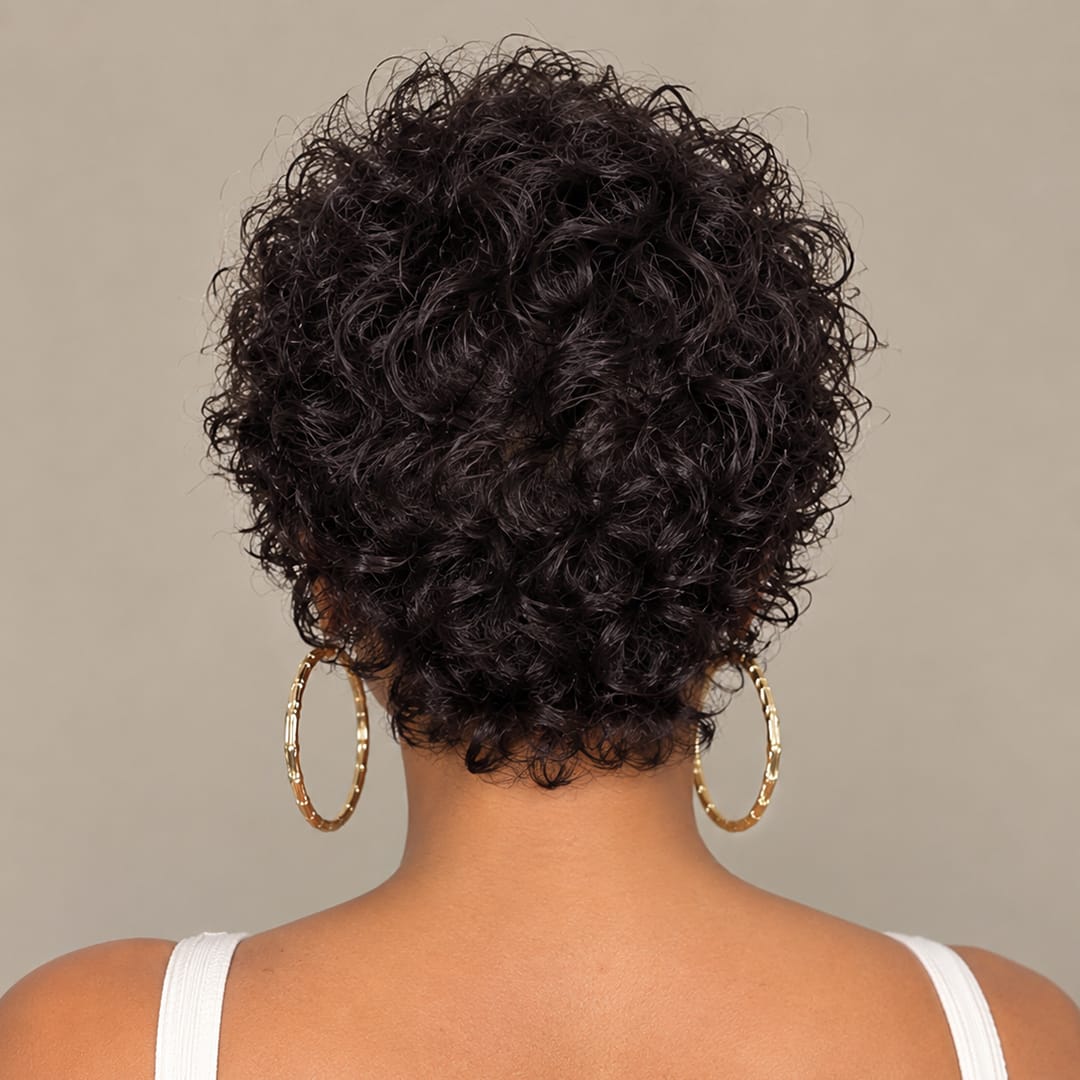 ailuxyhair-fr AILUXY 001 AILUXY Perruque Pixie bouclée tendance avec reflets 1 minute pour des cheveux de star