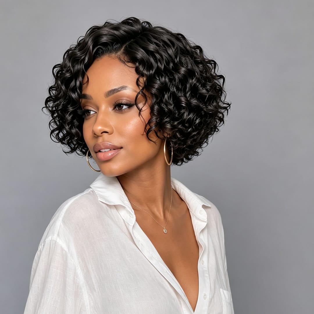 ailuxyhair-fr AILUXY 001 AILUXY Perruque Volume et glamour Perruque bouclé Noir