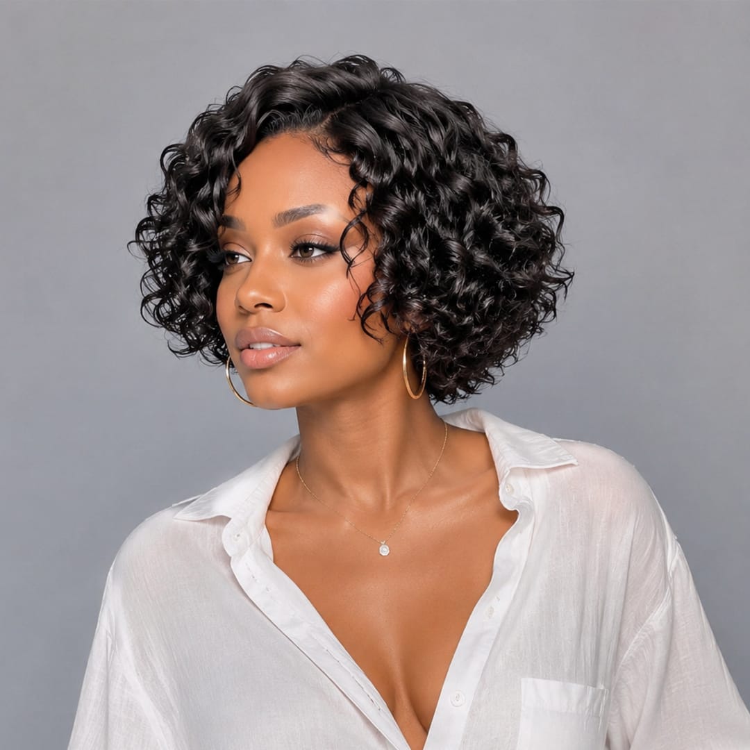 ailuxyhair-fr AILUXY 001 AILUXY Perruque Volume et glamour Perruque bouclé Noir
