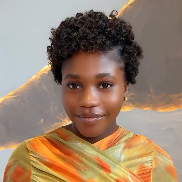 ailuxyhair-fr AILUXY 001 identique à l'image AILUXY Petit volume Bob Perruque bouclée et stylée postiche court été perruque femme naturelle