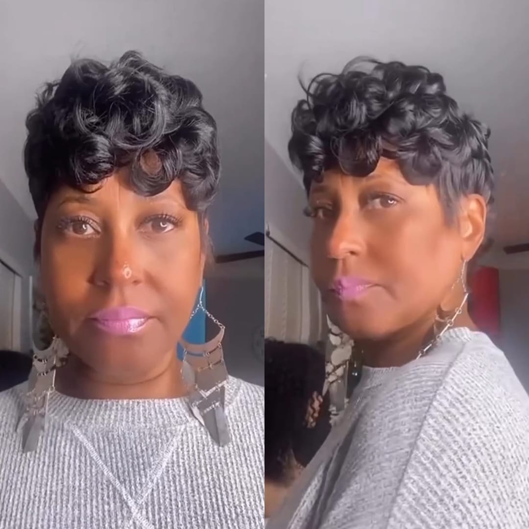 ailuxyhair-fr AILUXY 001 identique à l'image(pas une perruque） AILUXY Perruques pour alopécie cheveux afro Topper Capillaire Wavy à Clips – Cheveux humains, Fixation Stable Toute la Journée