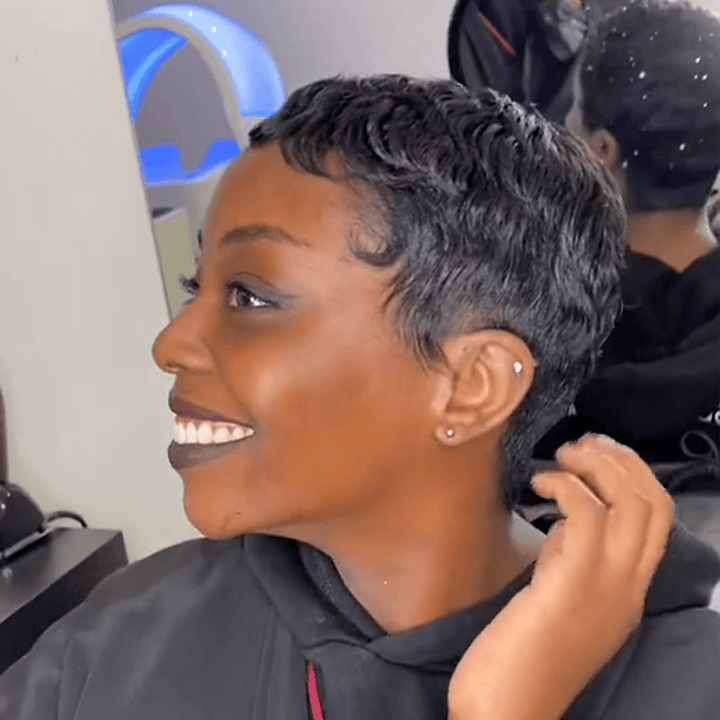 ailuxyhair-fr AILUXY 001 Identique à la photo AILUXY Perruque Nouveauté ! perruque courte perruque pixie 100% cheveux humains-sans colle!