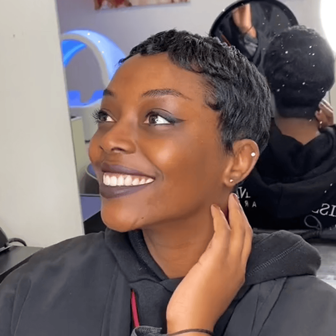 ailuxyhair-fr AILUXY 001 Identique à la photo AILUXY Perruque Nouveauté ! perruque courte perruque pixie 100% cheveux humains-sans colle!