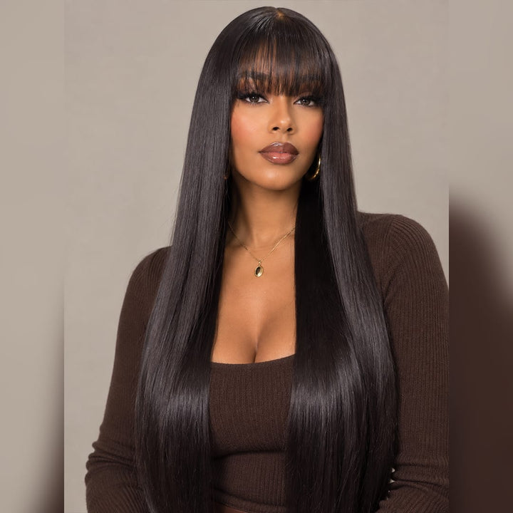 ailuxyhair-fr AILUXY 002 AILUXY bang lisse perruque vente flash identique à l'image 100% cheveux humains