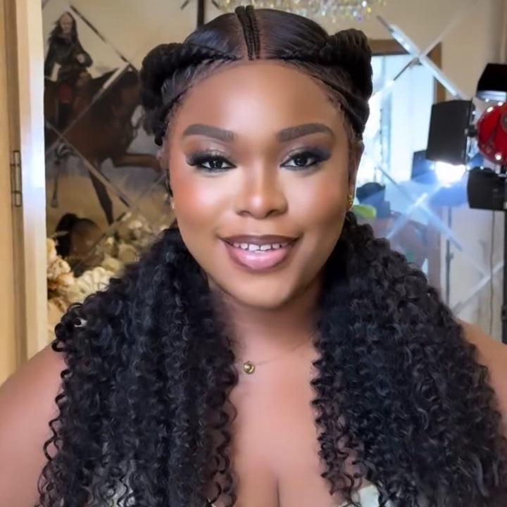 ailuxyhair-fr AILUXY 003 AILUXY  Lace Frontal Des tresses fines et des boucles bien définies