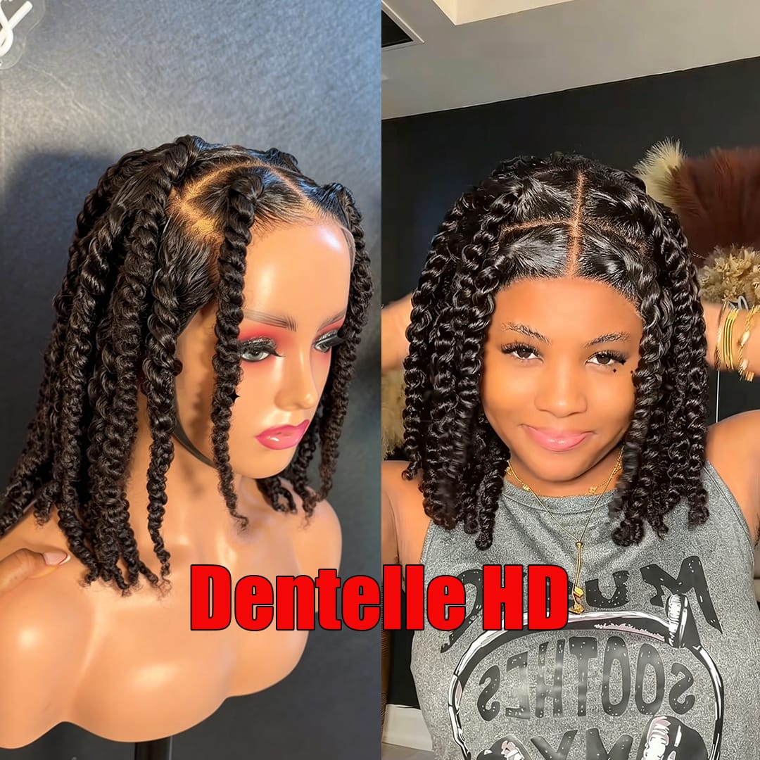 ailuxyhair-fr AILUXY 003 AILUXY Mi-Tresses Bouclées Afro Noires Spring Twists Courts Volumineux