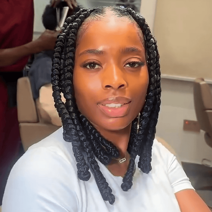 ailuxyhair-fr AILUXY 003 AILUXY Petit volume Bob Perruque Style tressé, identique à l'image