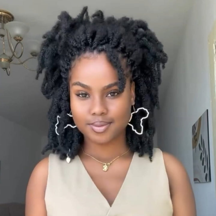 ailuxyhair-fr AILUXY 003 Identique à l'image AILUXY Lace Frontal Tressée Perruque Coiffure Afro Coiffure Africaine Dreadlocks