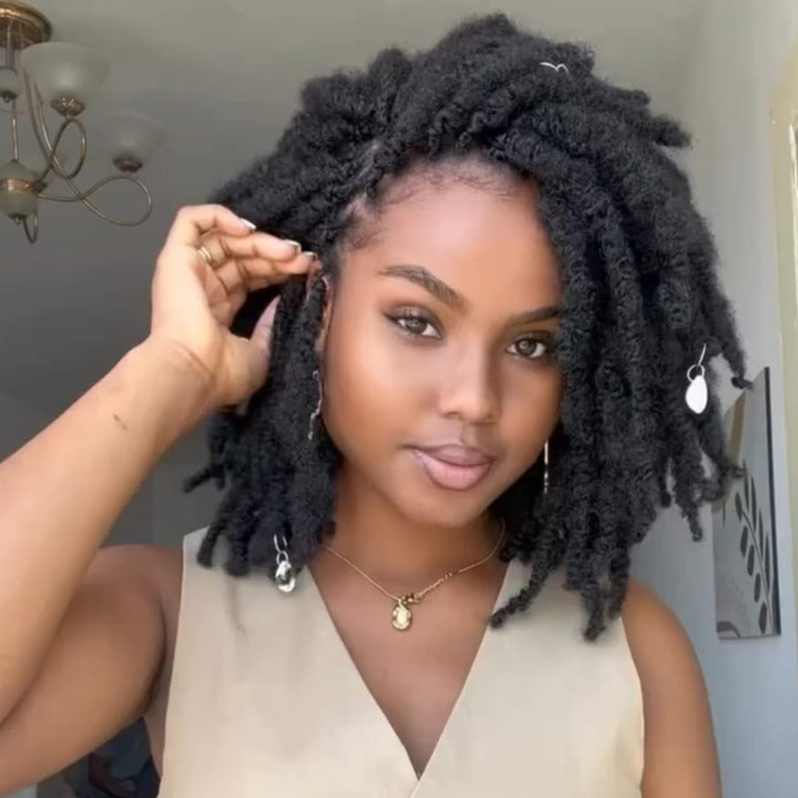 ailuxyhair-fr AILUXY 003 Identique à l'image AILUXY Lace Frontal Tressée Perruque Coiffure Afro Coiffure Africaine Dreadlocks