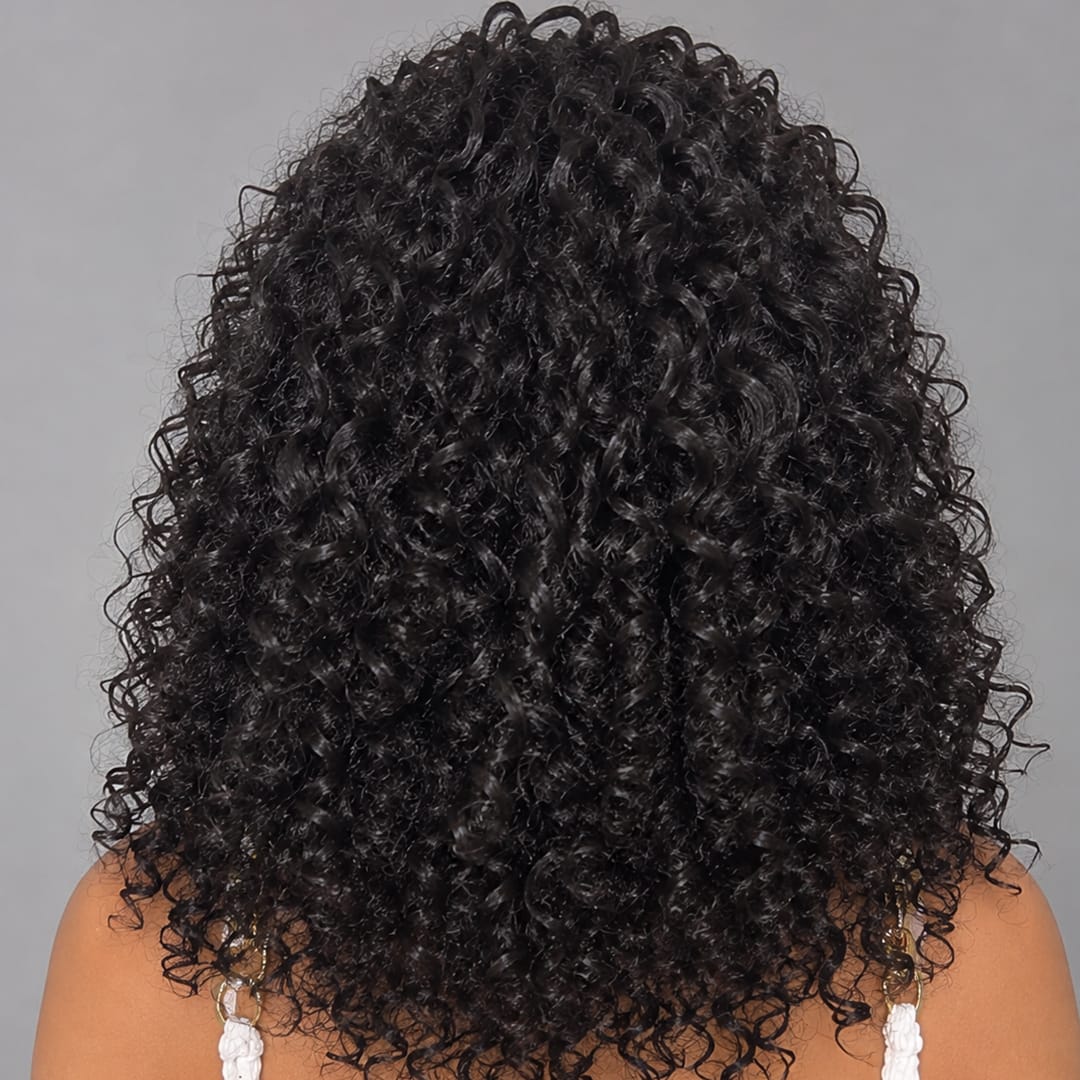 ailuxyhair-fr AILUXY 003 Identique à l'image AILUXY Perruque Tressée Curly 13x4 Lace Frontal - 100% Cheveux Humains