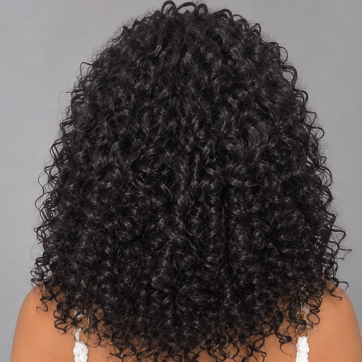 ailuxyhair-fr AILUXY 003 Identique à l'image AILUXY Perruque Tressée Curly 13x4 Lace Frontal - 100% Cheveux Humains