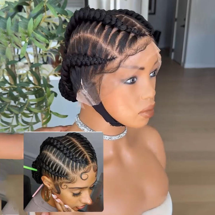 ailuxyhair-fr AILUXY 003 Identique à l'image AILUXY Perruques full lace 100% Cheveux Humains légères aérées aérées Perruque Afro courtes Bouclée Définition