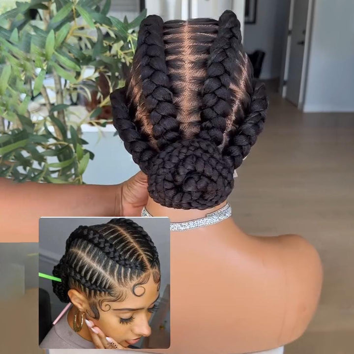 ailuxyhair-fr AILUXY 003 Identique à l'image AILUXY Perruques full lace 100% Cheveux Humains légères aérées aérées Perruque Afro courtes Bouclée Définition