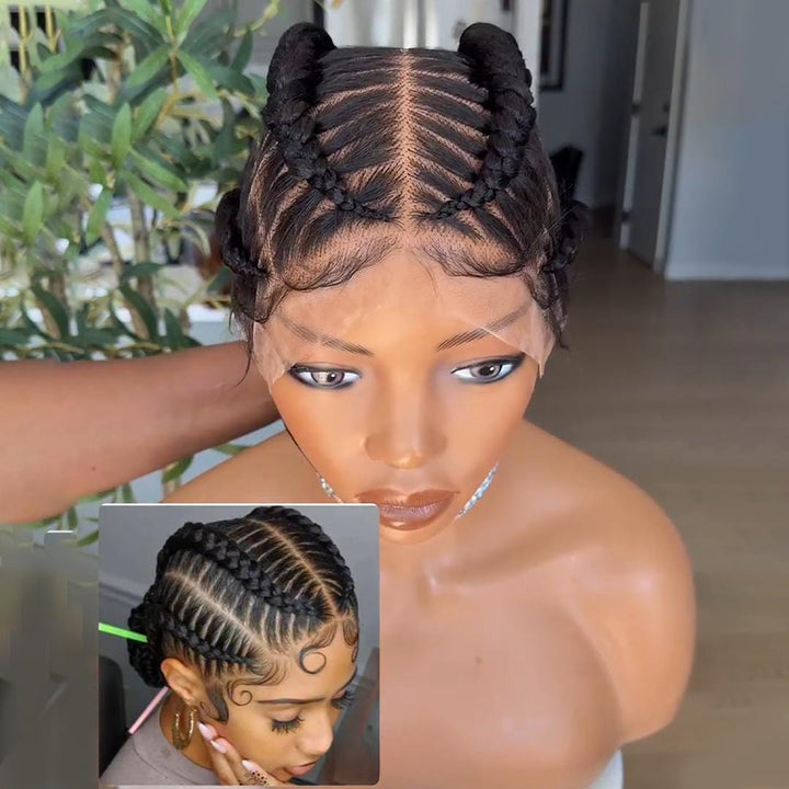 ailuxyhair-fr AILUXY 003 Identique à l'image AILUXY Perruques full lace 100% Cheveux Humains légères aérées aérées Perruque Afro courtes Bouclée Définition