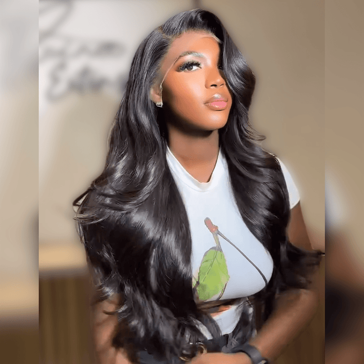 ailuxyhair-fr AILUXY 13x4 Lace Body Wave Longue Noir Perruque VENTE FLASH 2.0